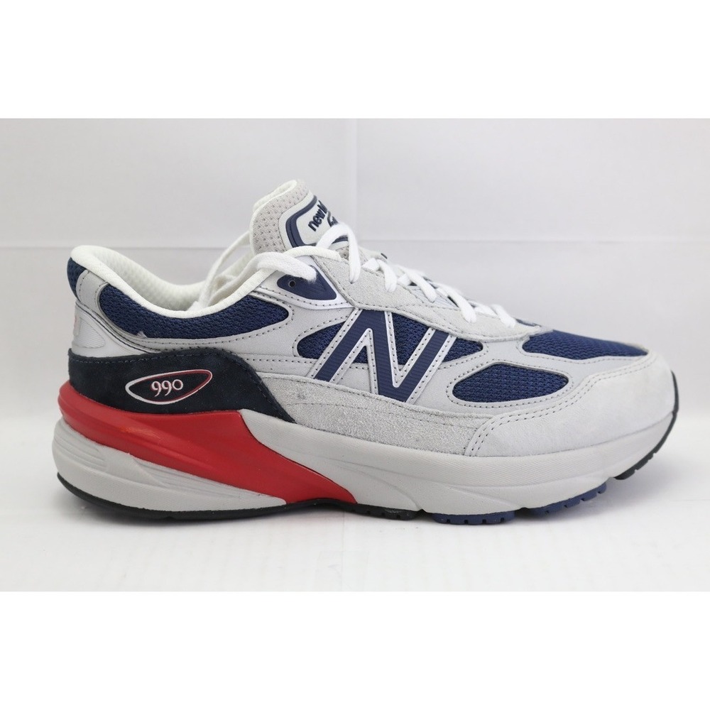 New Balance 990GN6 Gray Navy Red Youth US 7 /UK 6.5 /EU 40 / CM 25 - Picture 7 of 16